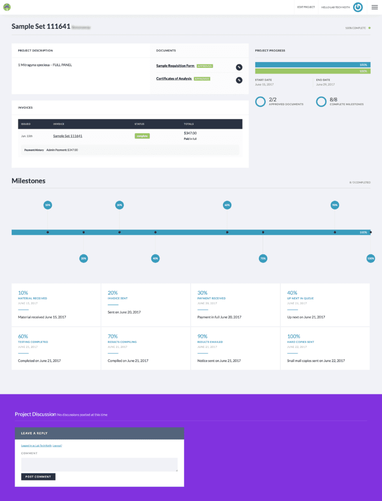 Wonderland-Labs Client Dashboard